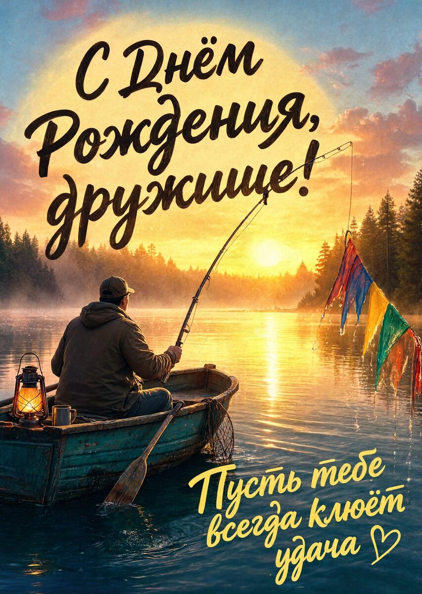 Открытка "С днем рождения другу" #71