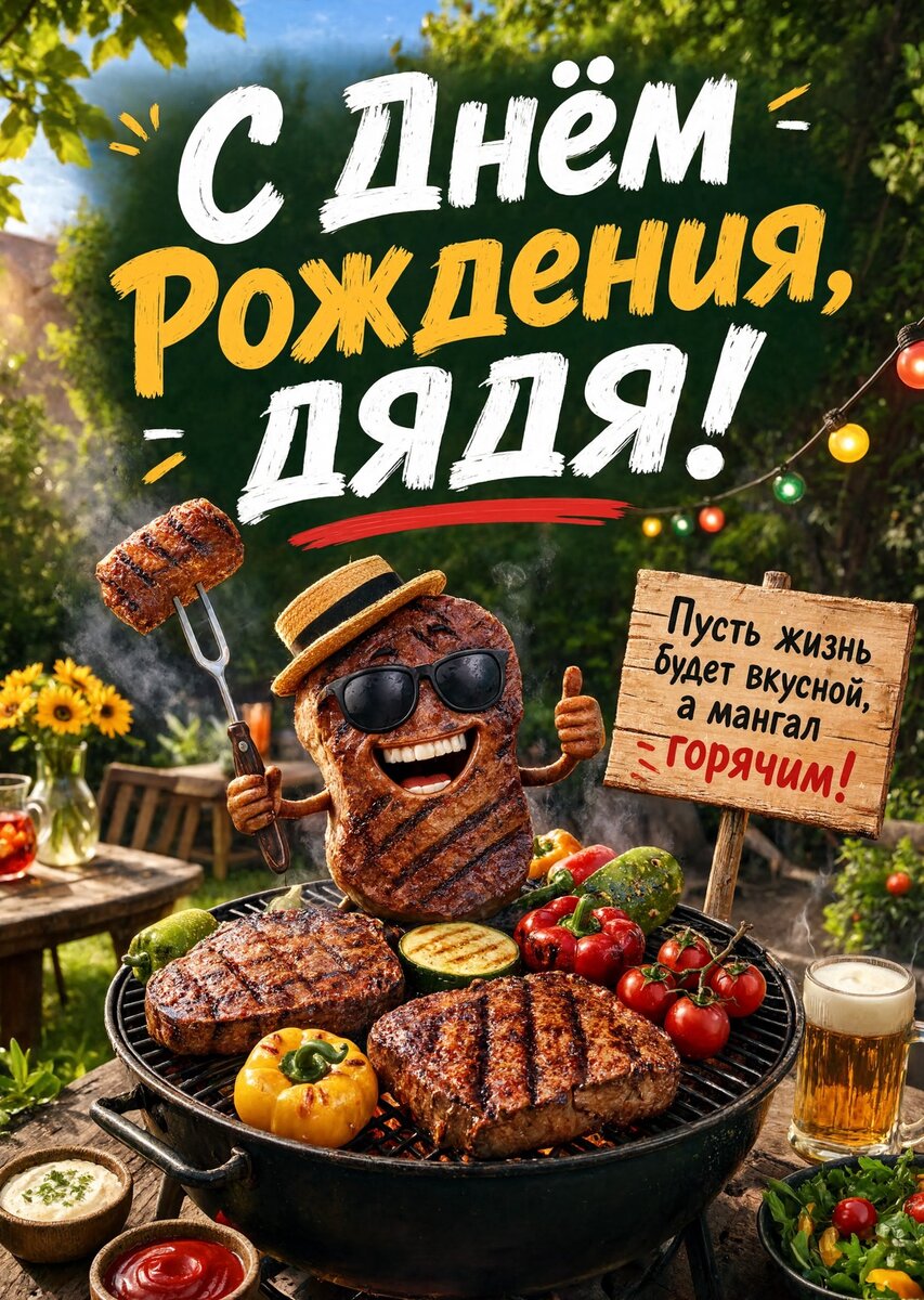 Открытка С Днём Рождения Дядя #3