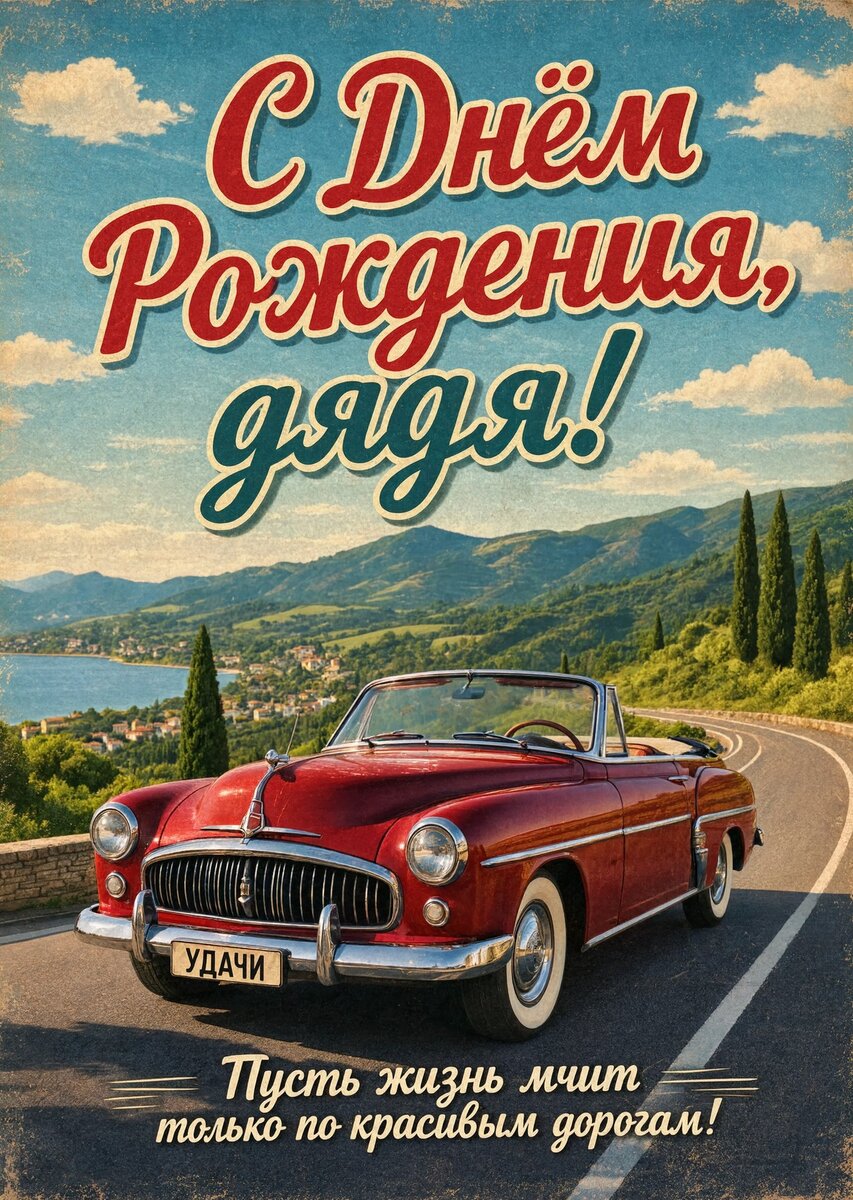 Открытка С Днём Рождения Дядя #39