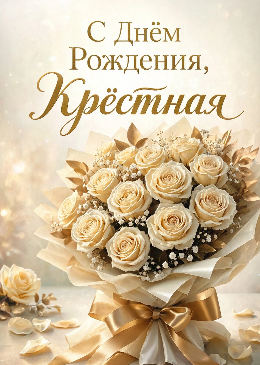 Открытка С Днем Рождения Крёстная #62