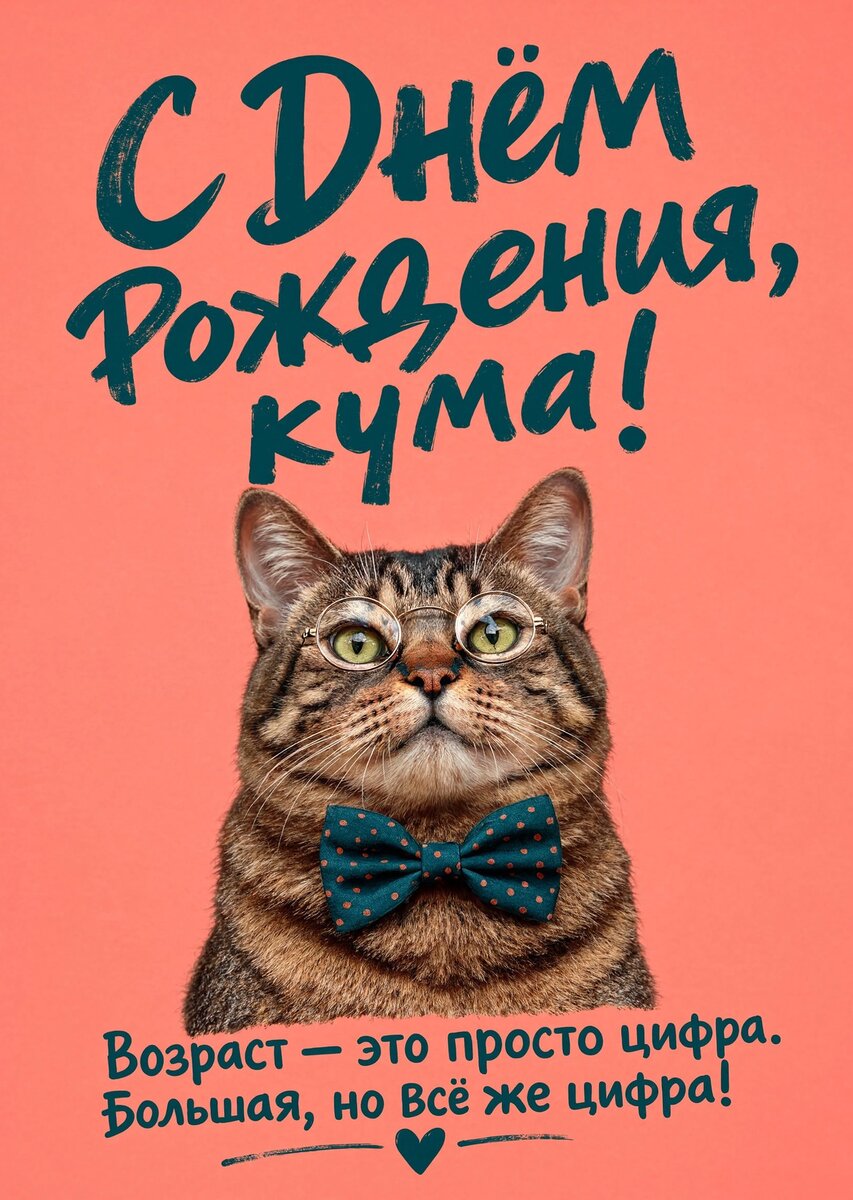 Открытка С Днем Рождения Кума #10