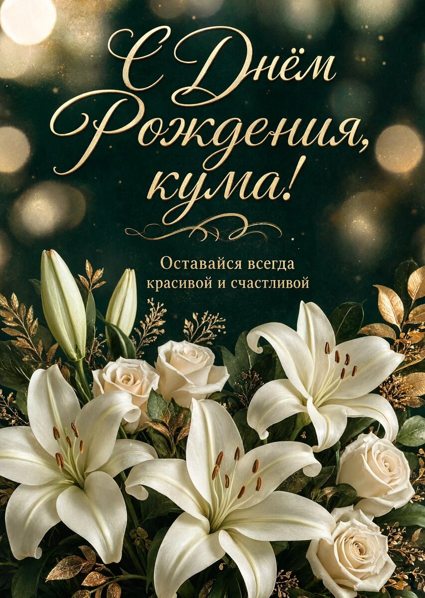 Открытка С Днем Рождения Кума #15