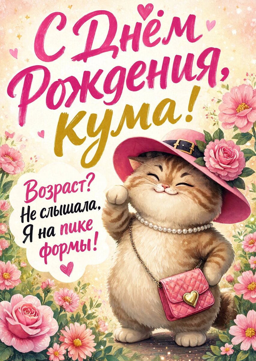 Открытка С Днем Рождения Кума #26