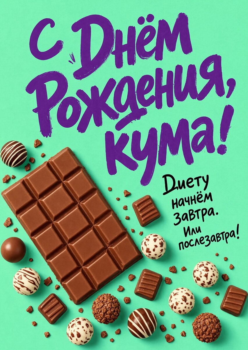Открытка С Днем Рождения Кума #28