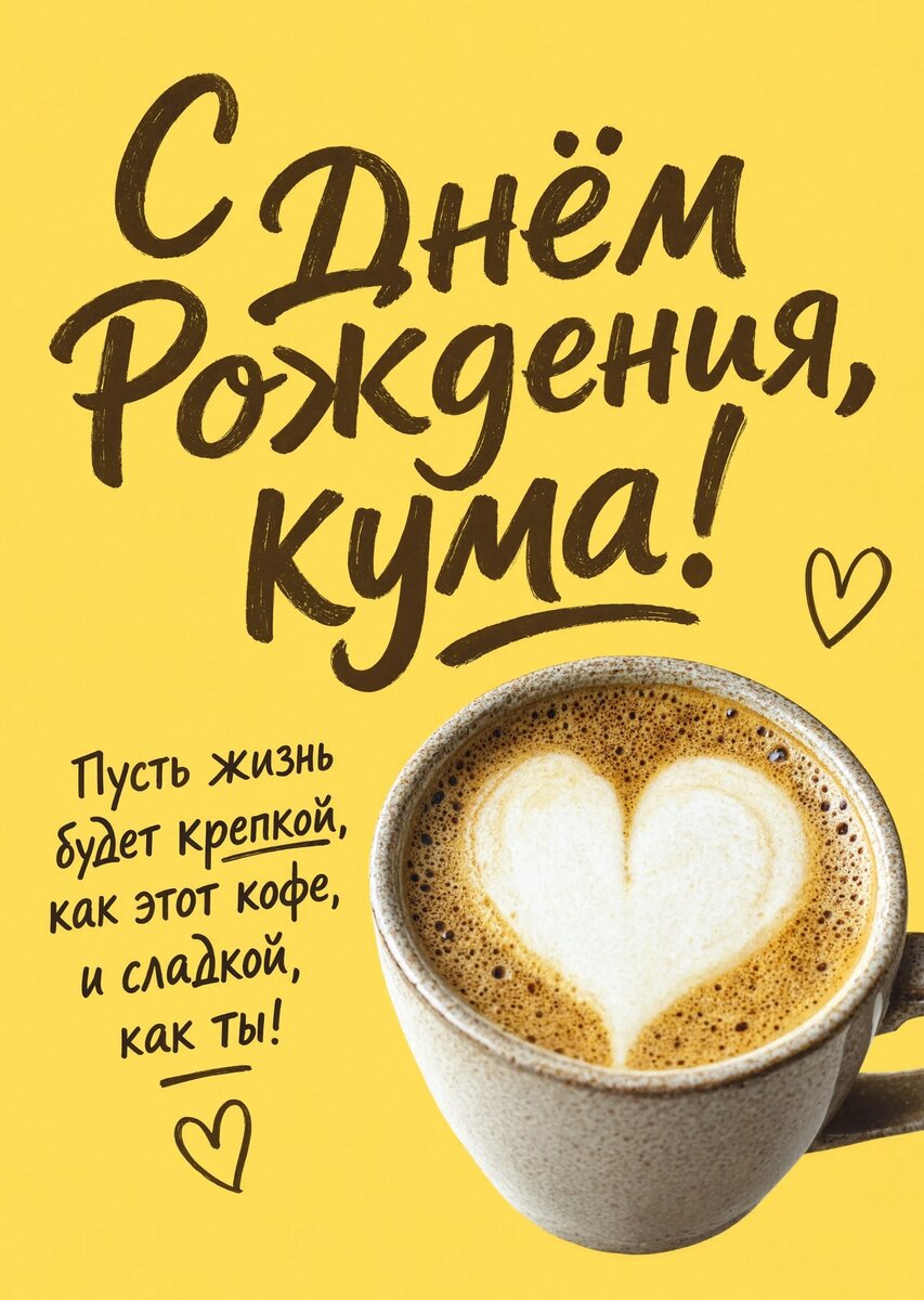 Открытка С Днем Рождения Кума #31
