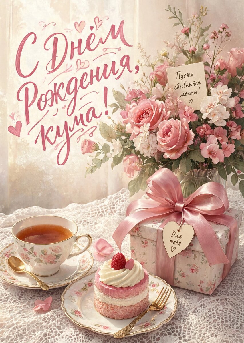 Открытка С Днем Рождения Кума #34