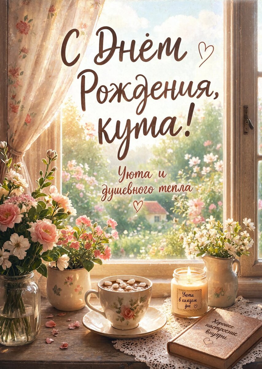 Открытка С Днем Рождения Кума #35