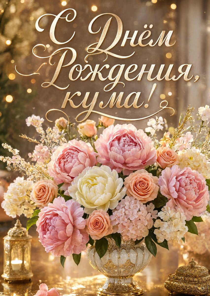 Открытка С Днем Рождения Кума #37