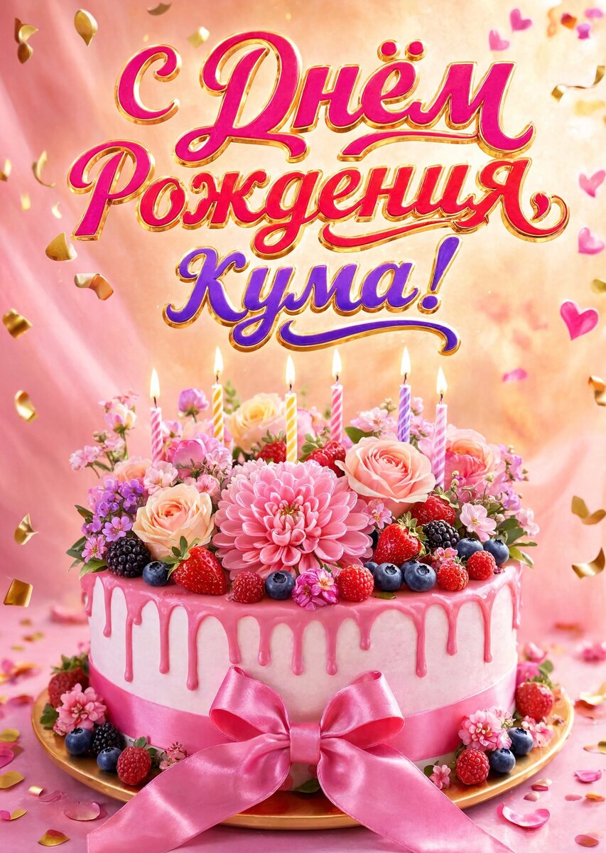 Открытка С Днем Рождения Кума #40