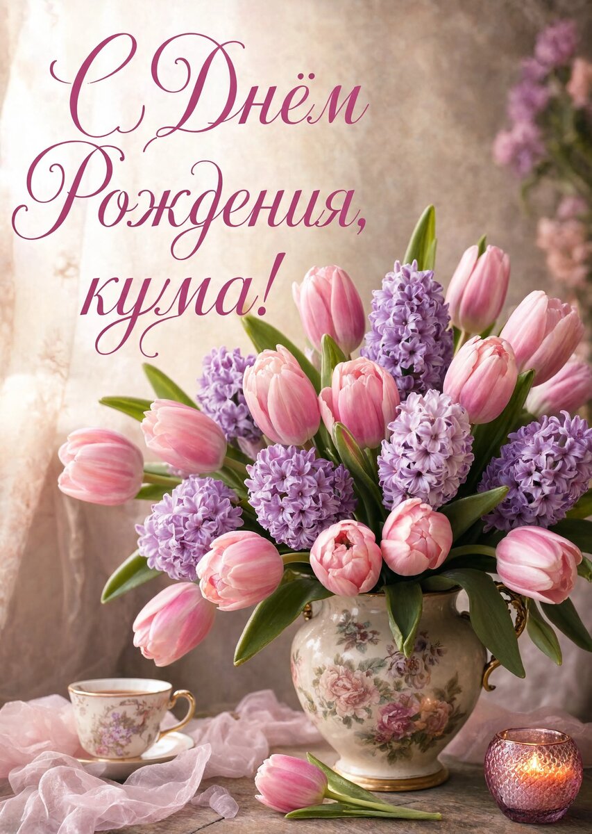 Открытка С Днем Рождения Кума #41
