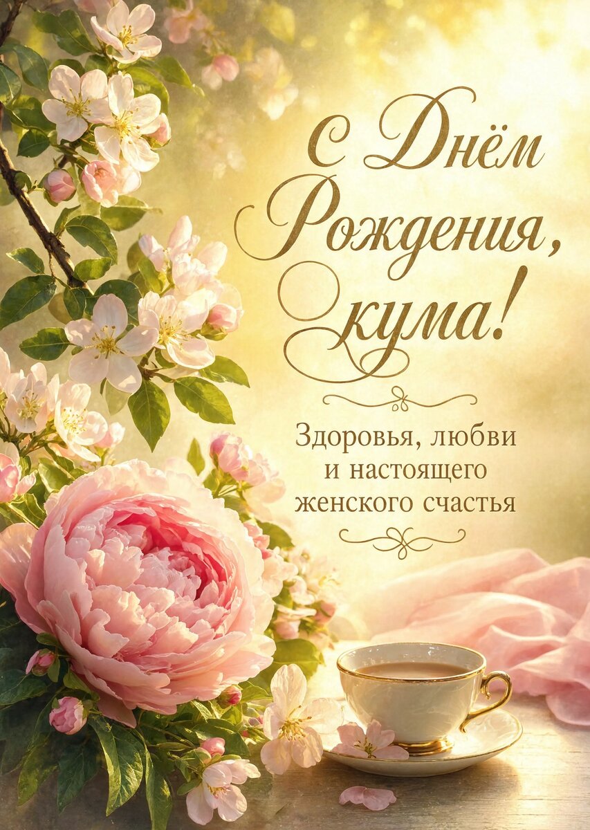 Открытка С Днем Рождения Кума #42