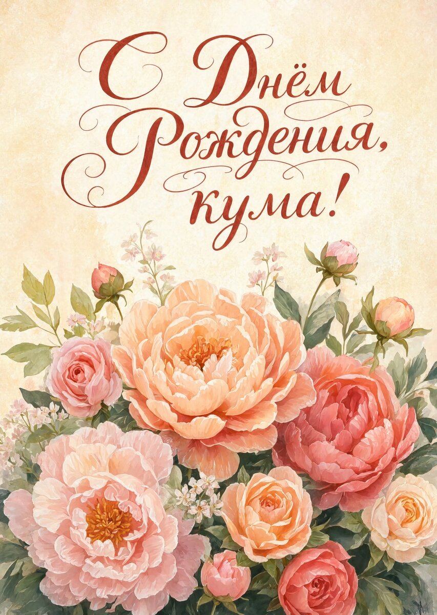 Открытка С Днем Рождения Кума #44
