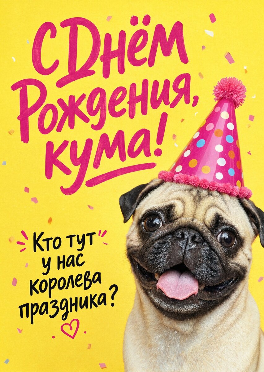 Открытка С Днем Рождения Кума #9