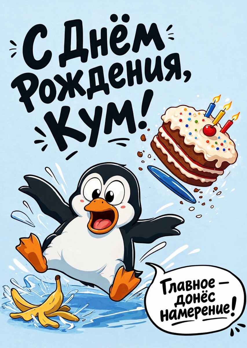 Открытка "С днем рождения куму" #20