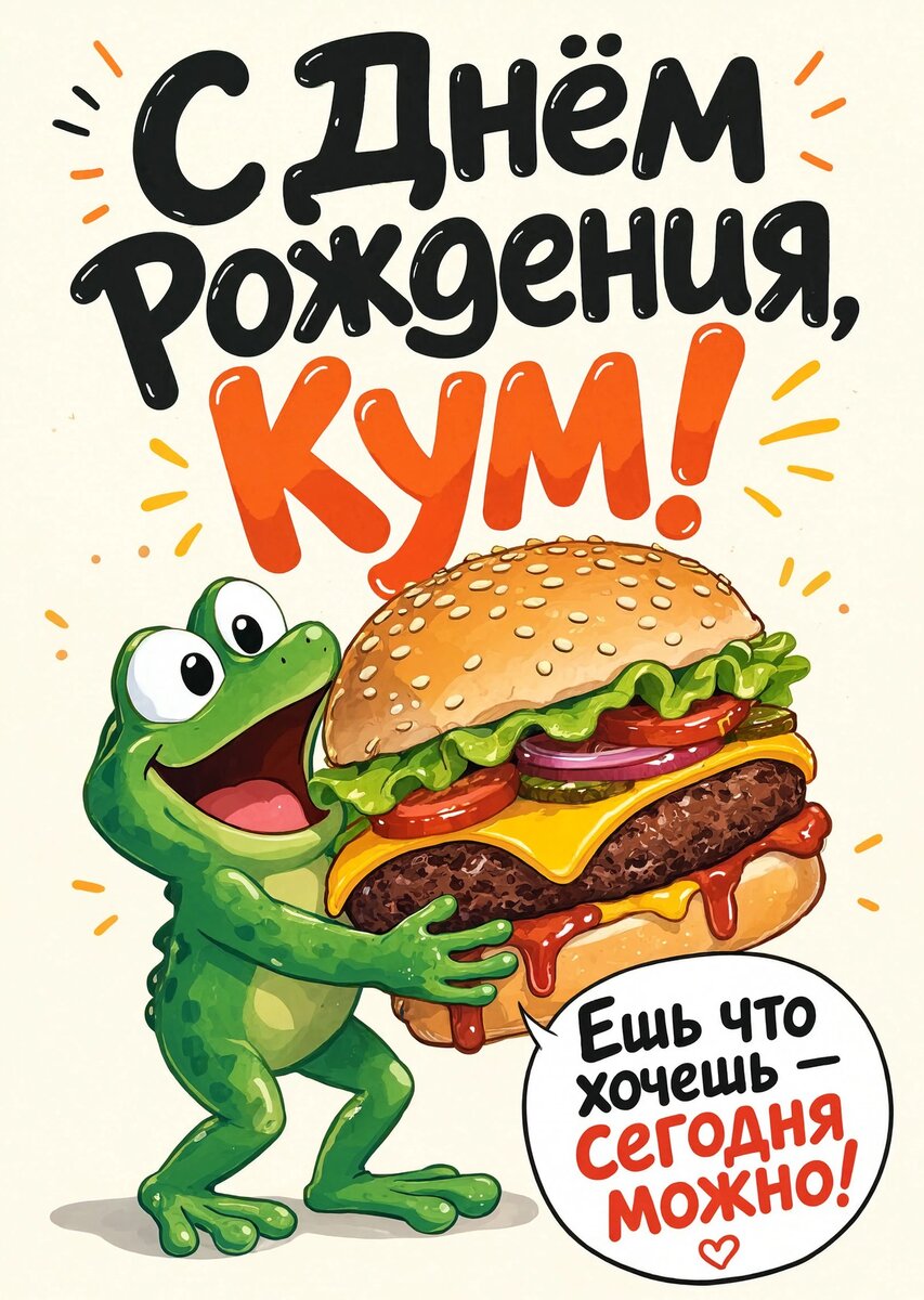 Открытка "С днем рождения куму" #22