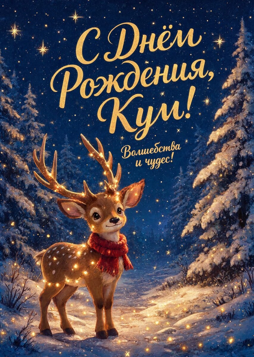 Открытка "С днем рождения куму" #27
