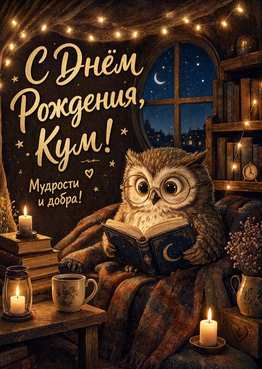 Открытка "С днем рождения куму" #33