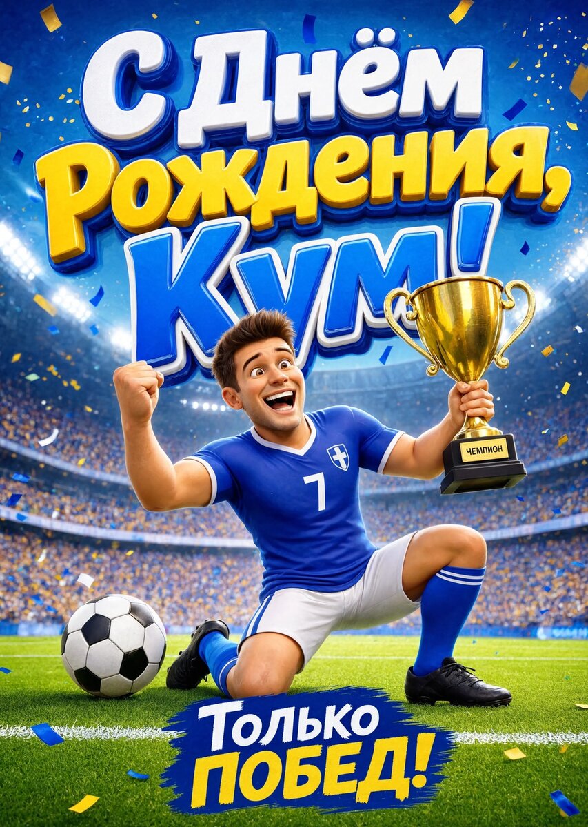 Открытка "С днем рождения куму" #57