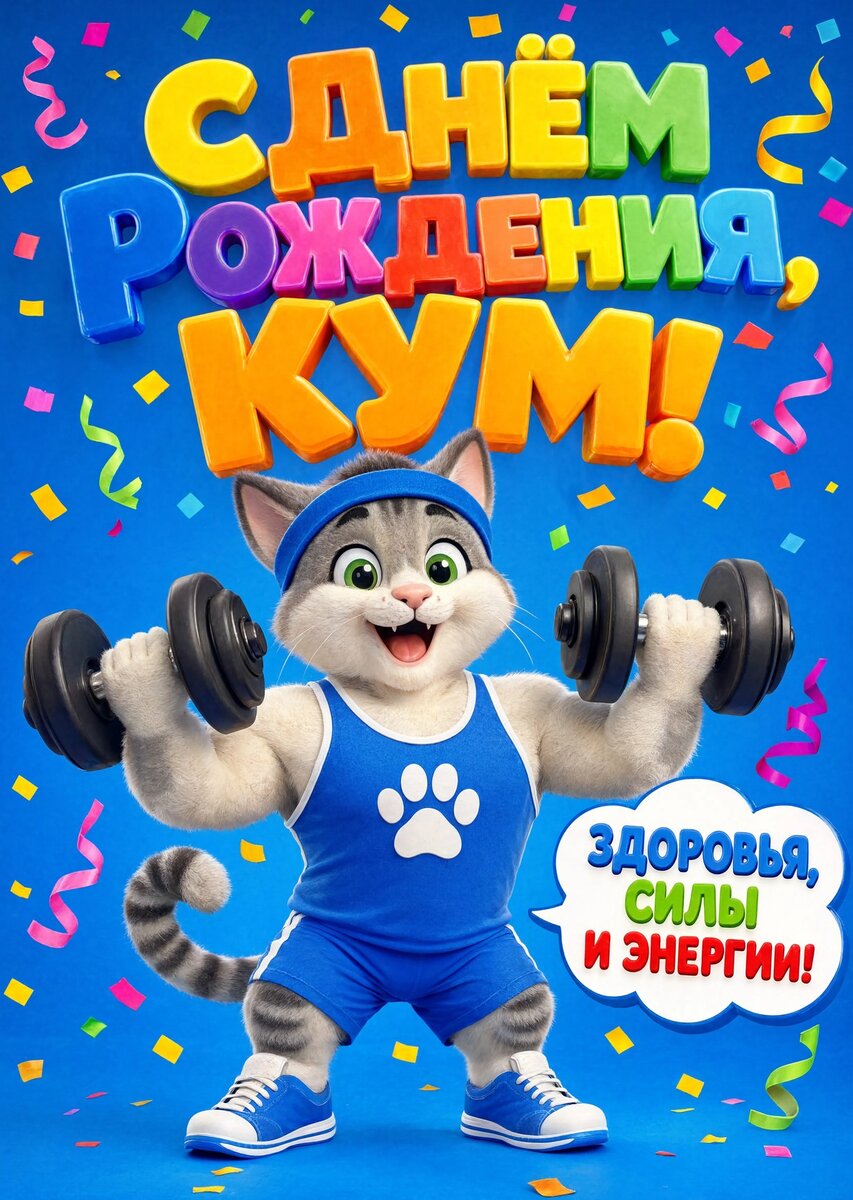 Открытка "С днем рождения куму" #63