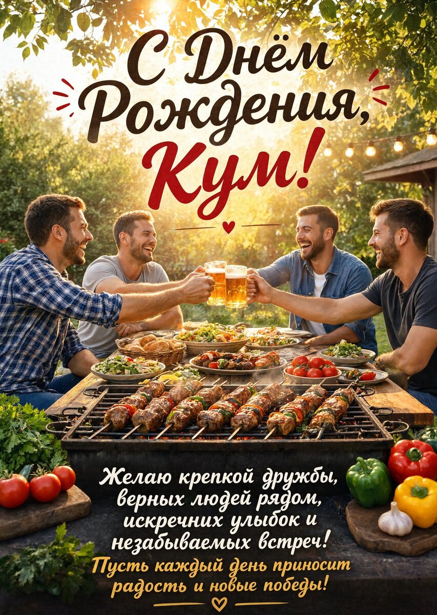 Открытка "С днем рождения куму" #72