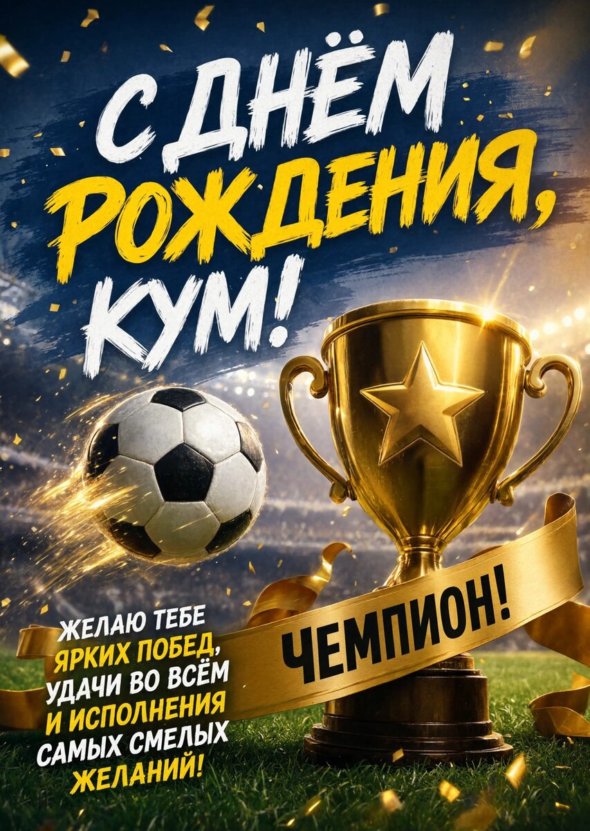 Открытка "С днем рождения куму" #77