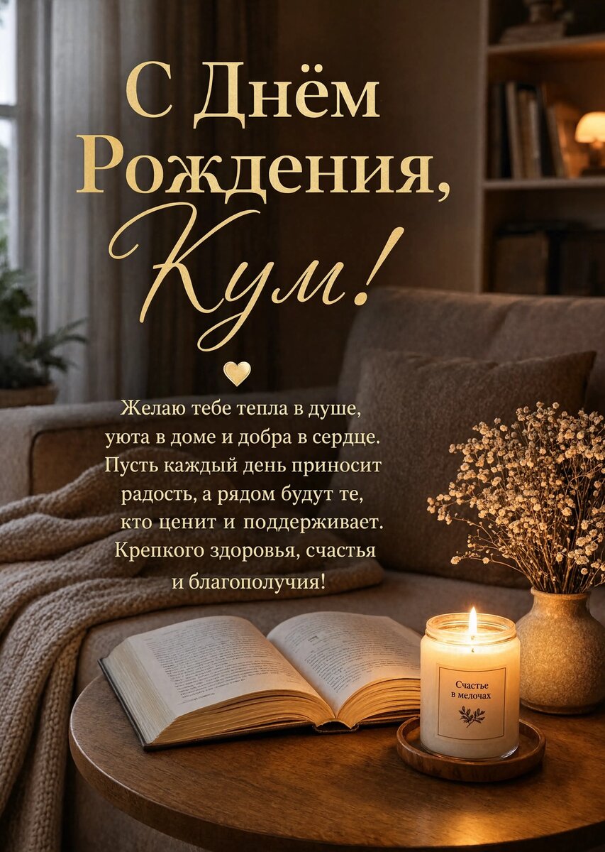Открытка "С днем рождения куму" #85