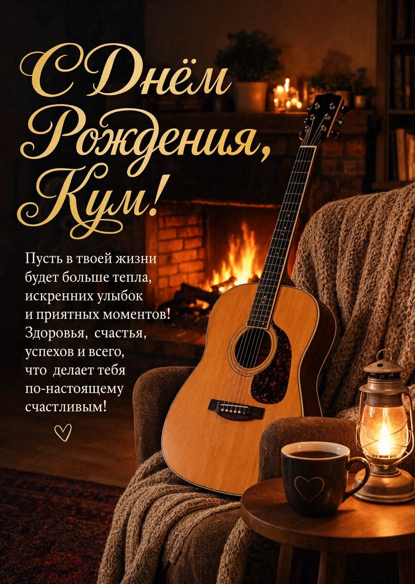Открытка "С днем рождения куму" #96