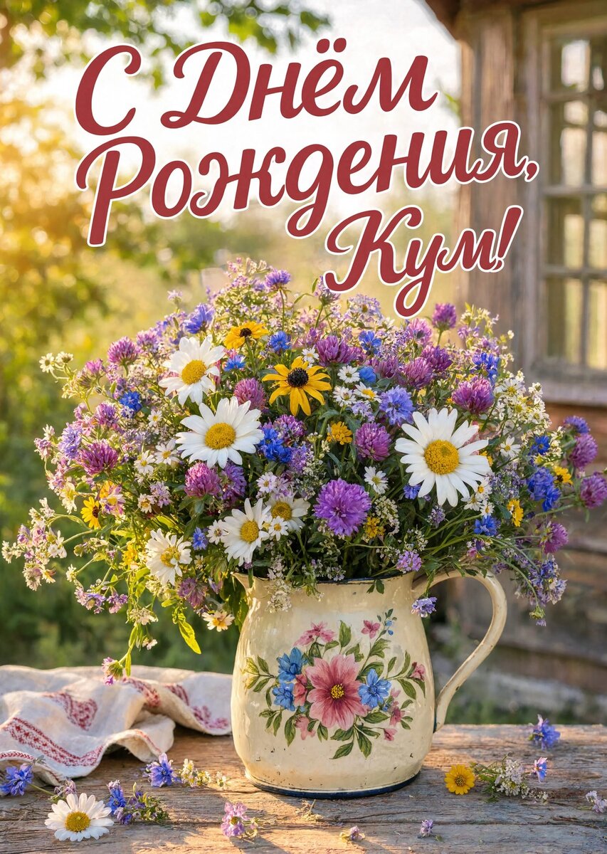 Открытка "С днем рождения куму" #98