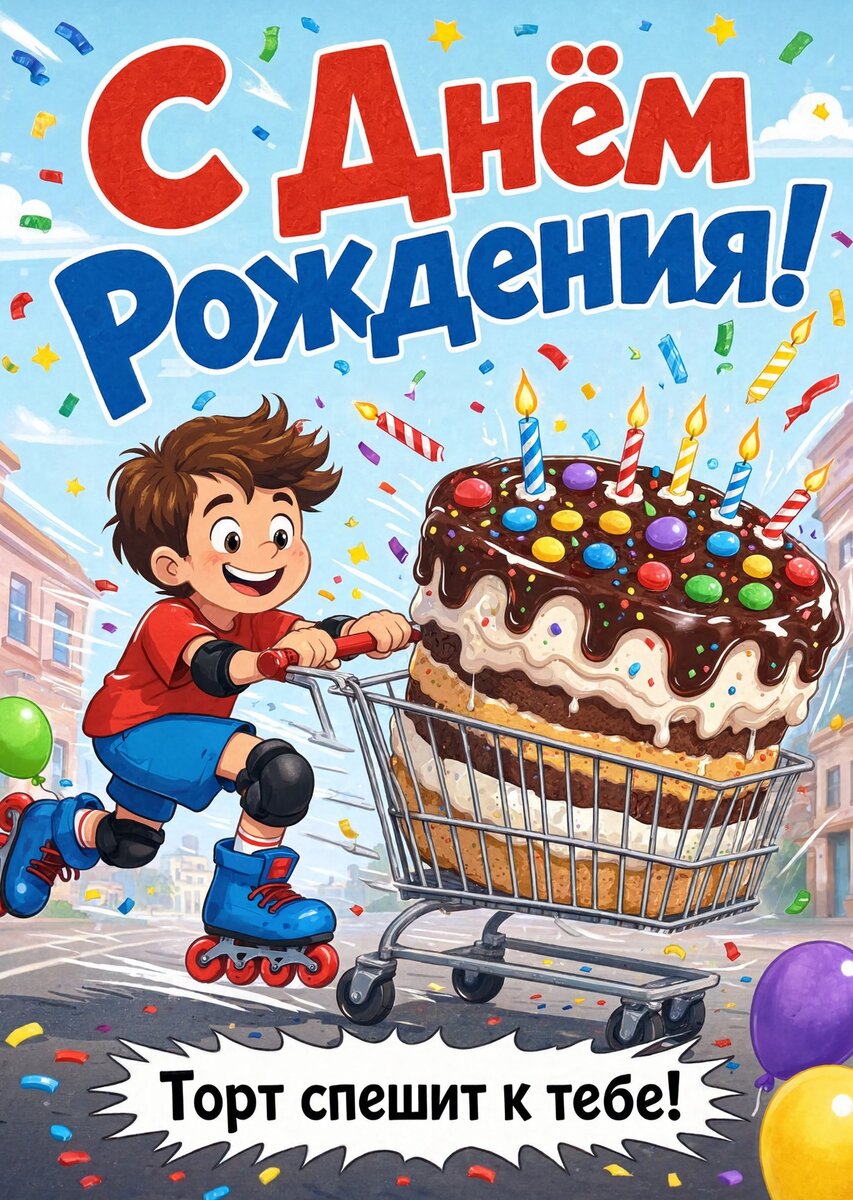 Открытка С днем рождения мальчику #16