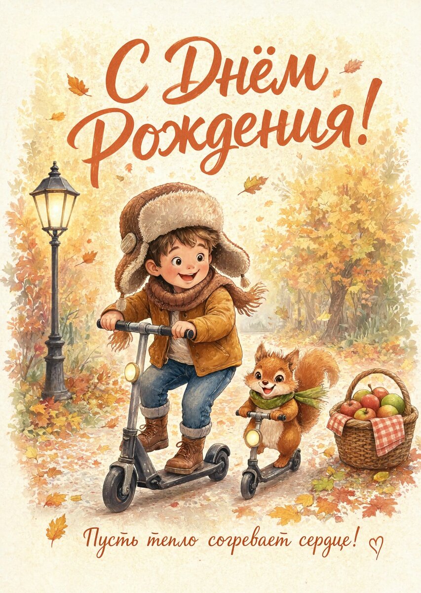 Открытка С днем рождения мальчику #40