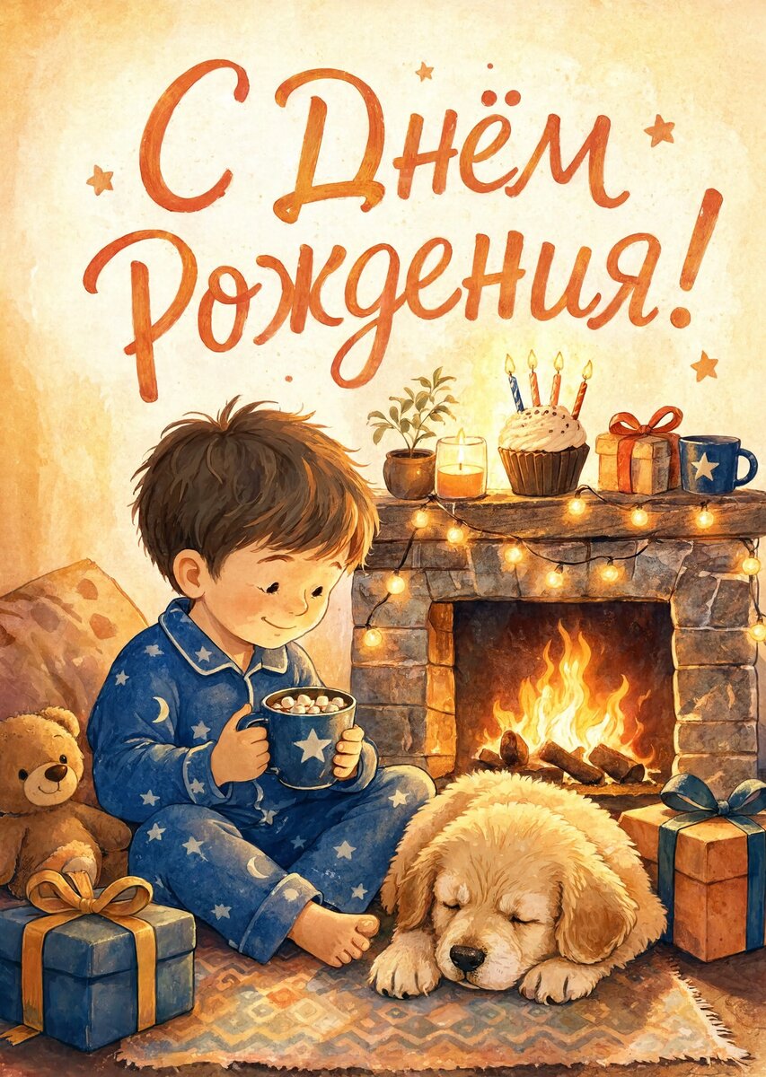 Открытка С днем рождения мальчику #42
