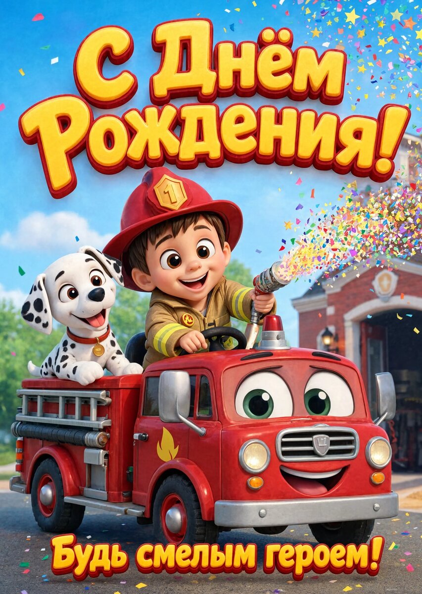 Открытка С днем рождения мальчику #5