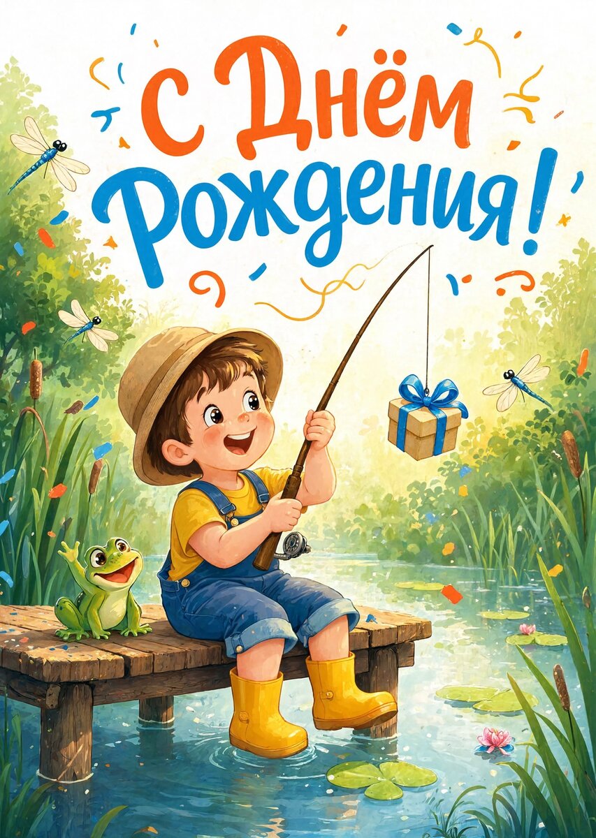 Открытка С днем рождения мальчику #58