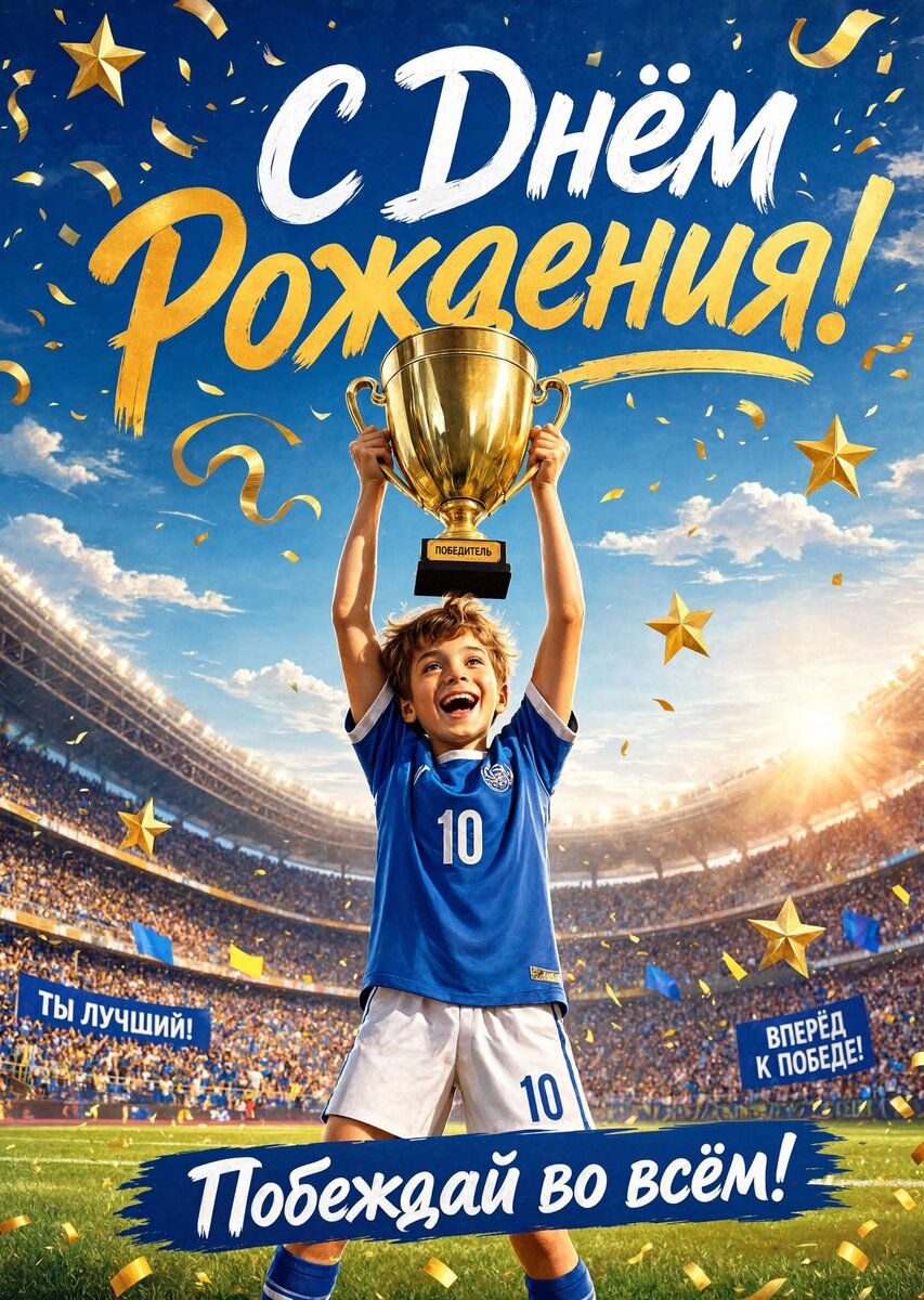 Открытка С днем рождения мальчику #59