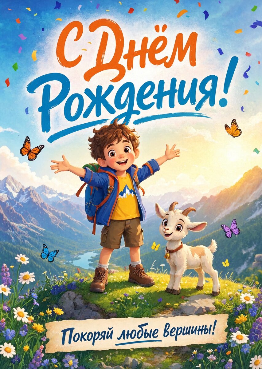 Открытка С днем рождения мальчику #60