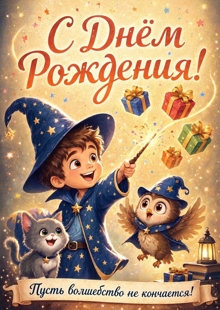 Открытка С днем рождения мальчику #66