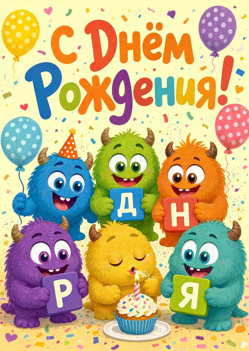 Открытка С днем рождения мальчику #74
