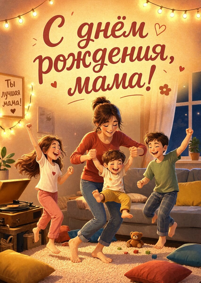 Открытка С Днем Рождения Мама #1