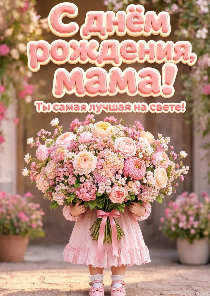 Открытка С Днем Рождения Мама #12