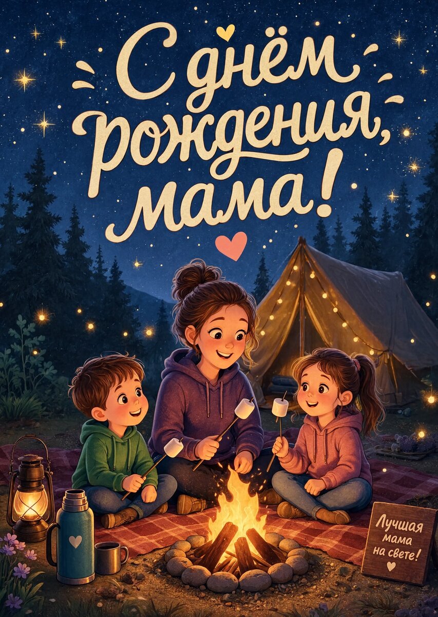 Открытка С Днем Рождения Мама #13