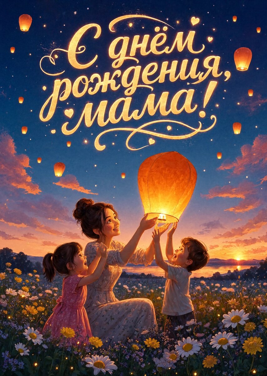 Открытка С Днем Рождения Мама #15