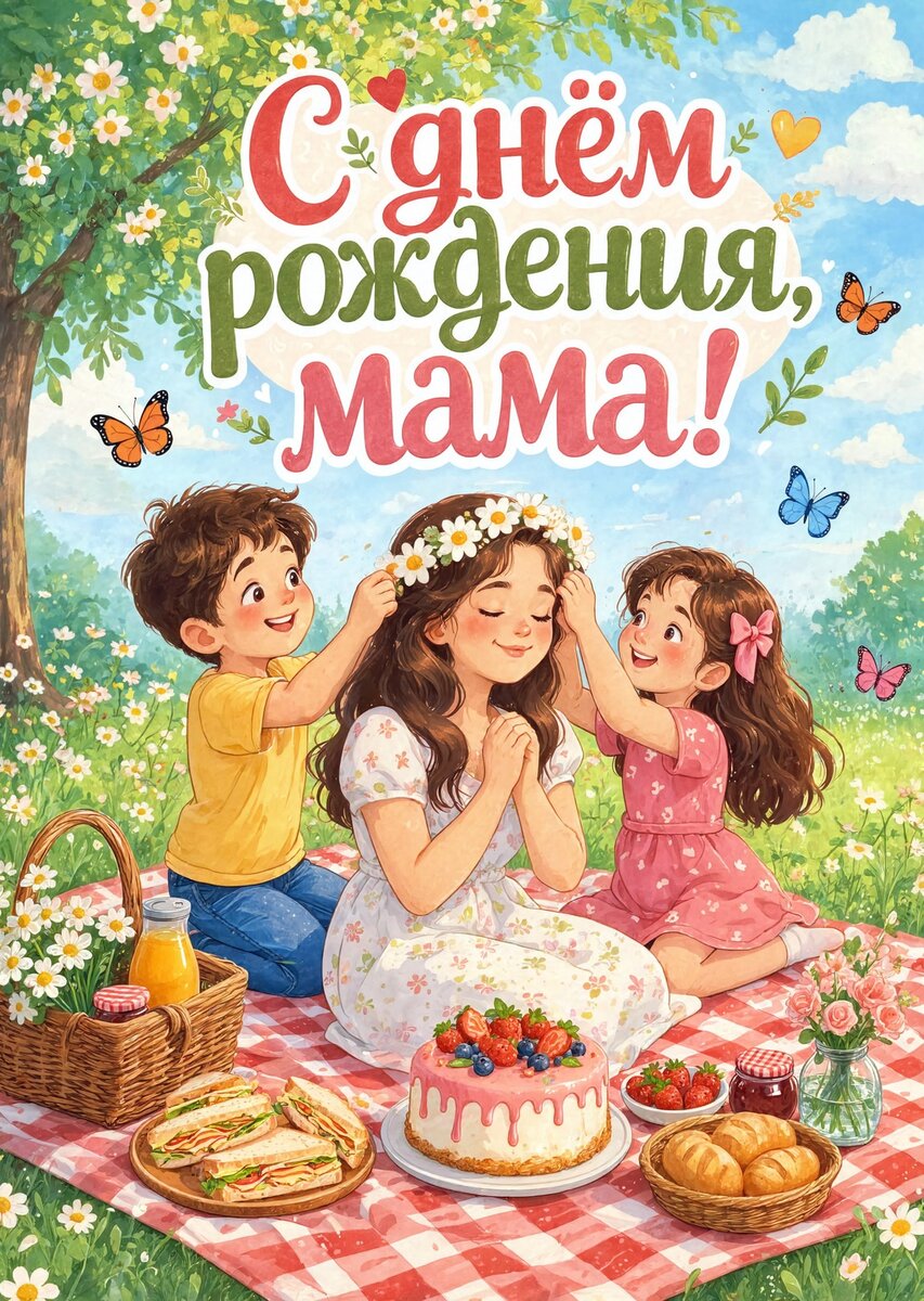 Открытка С Днем Рождения Мама #19
