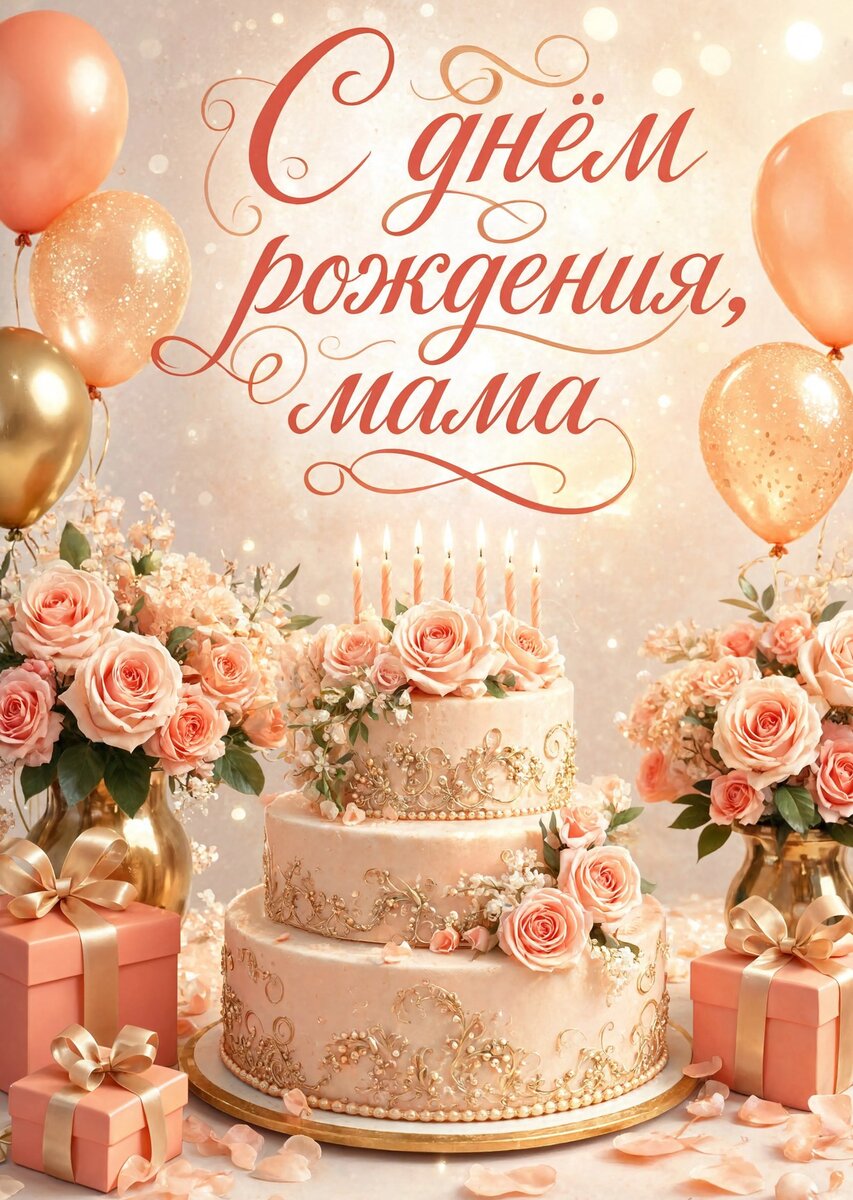 Открытка С Днем Рождения Мама #2