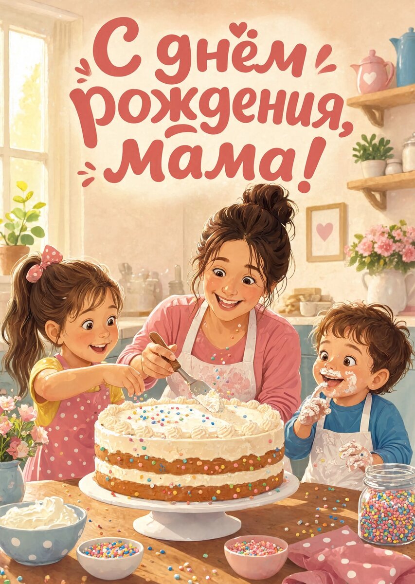 Открытка С Днем Рождения Мама #22