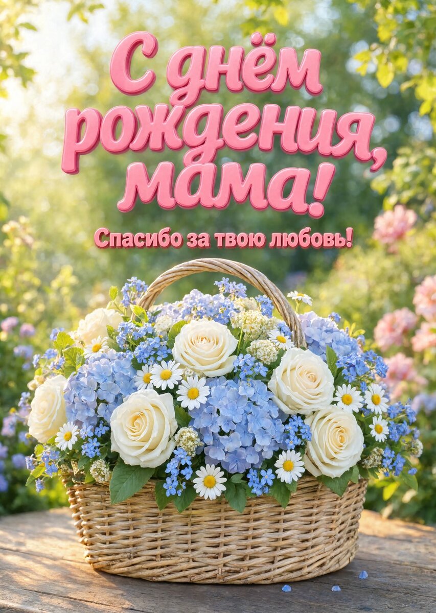 Открытка С Днем Рождения Мама #3
