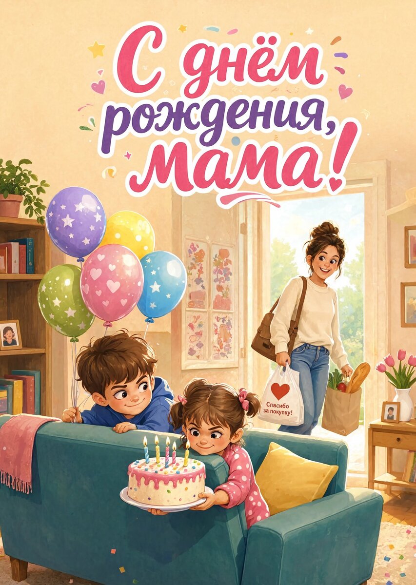 Открытка С Днем Рождения Мама #36