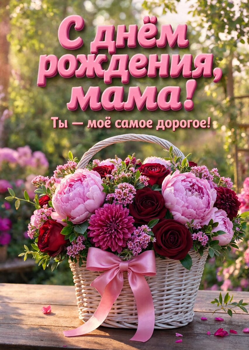 Открытка С Днем Рождения Мама #4