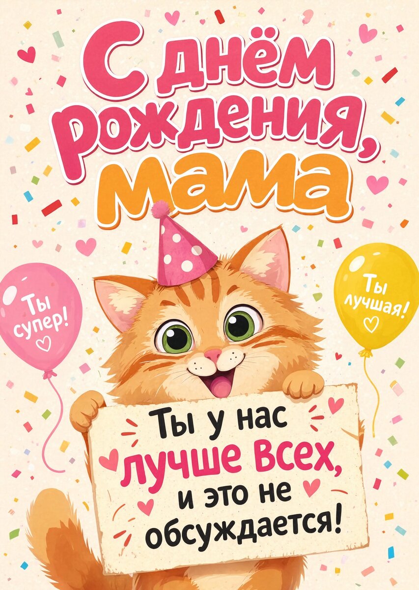 Открытка С Днем Рождения Мама #54