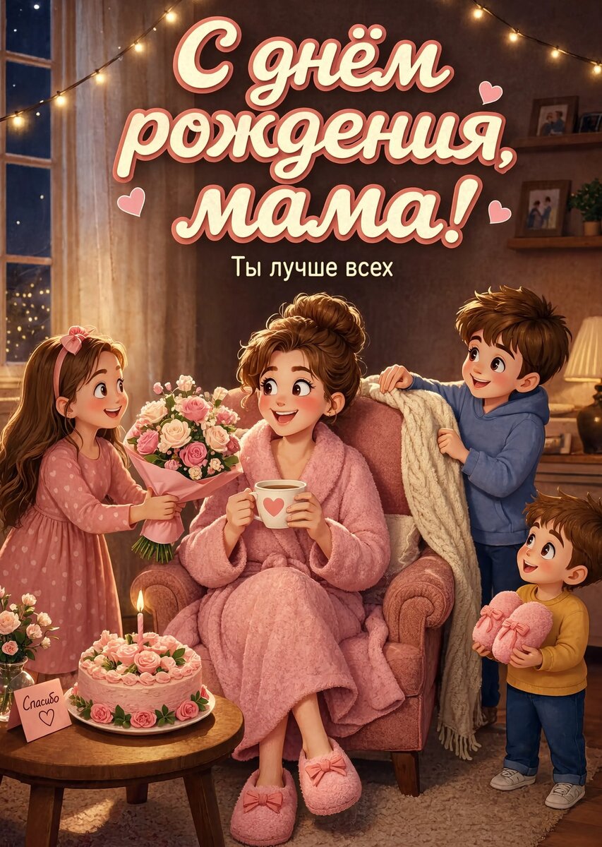 Открытка С Днем Рождения Мама #73