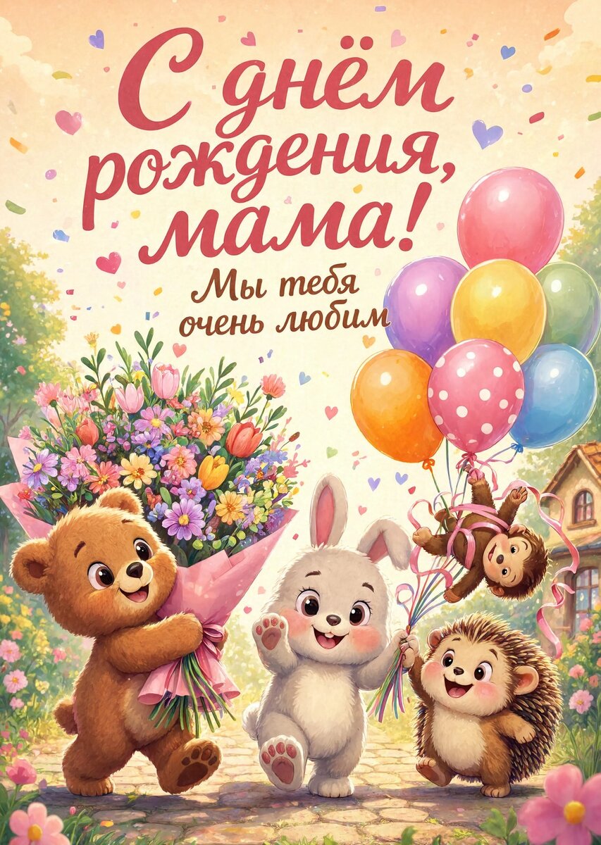 Открытка С Днем Рождения Мама #79
